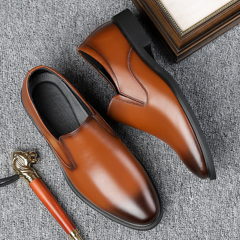 Herre Business Tods Casual Sko Åndbare Lave Forår Og Efterår Sorte Slip-on Dovne Sko