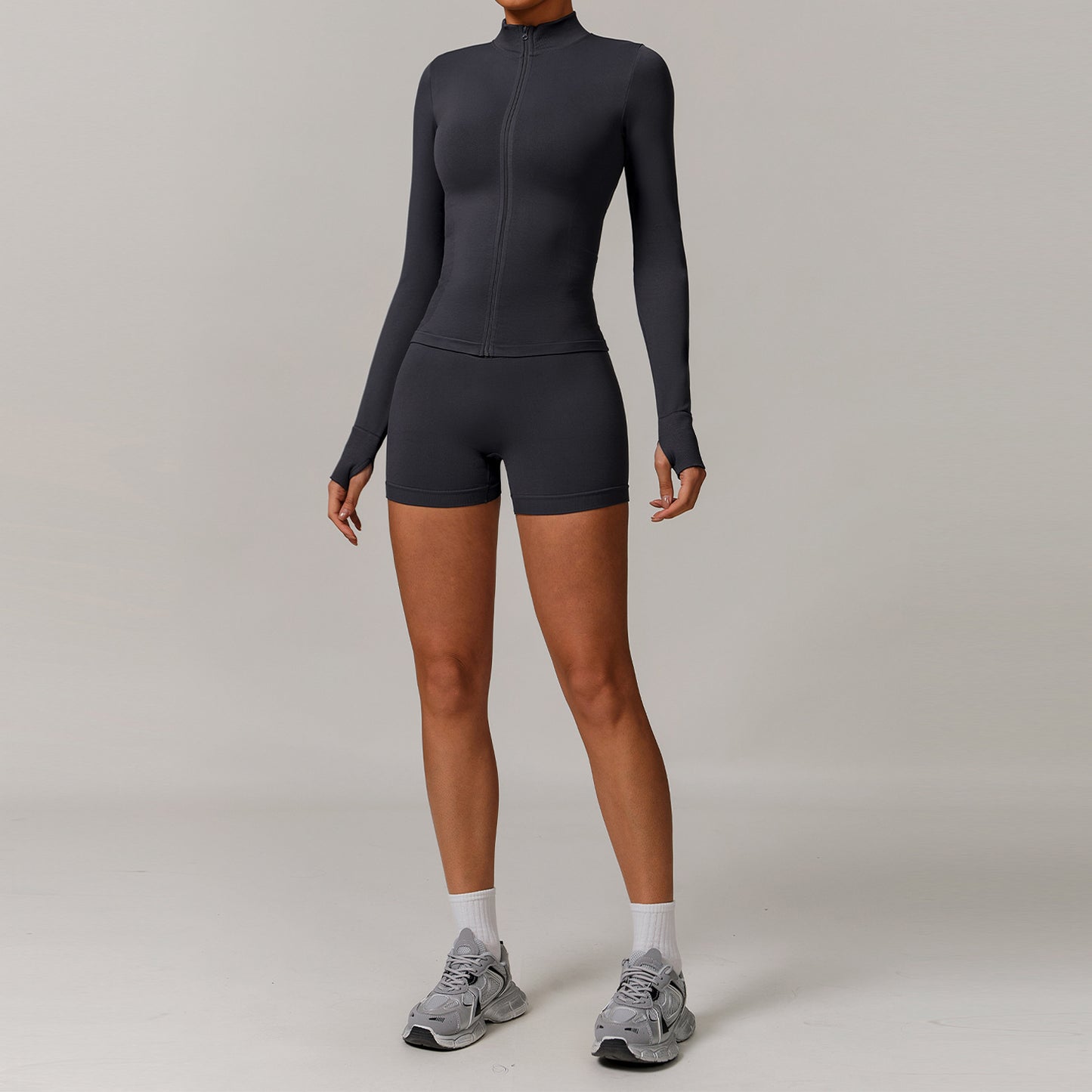 European And American Seamless Beauty Back Yoga Clothes Suit Running Quick-drying