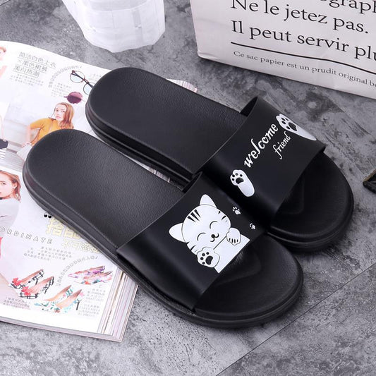 Super Cute And Cute Thick-soled Home Bathroom Non-slip Deodorant Slippers