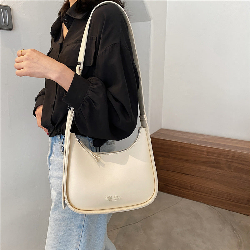 Small Designer Women's Black Bag Simple Retro Crossbody