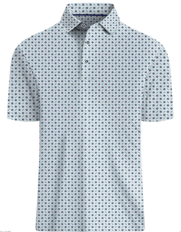 Printing European And American Men's Short Sleeve