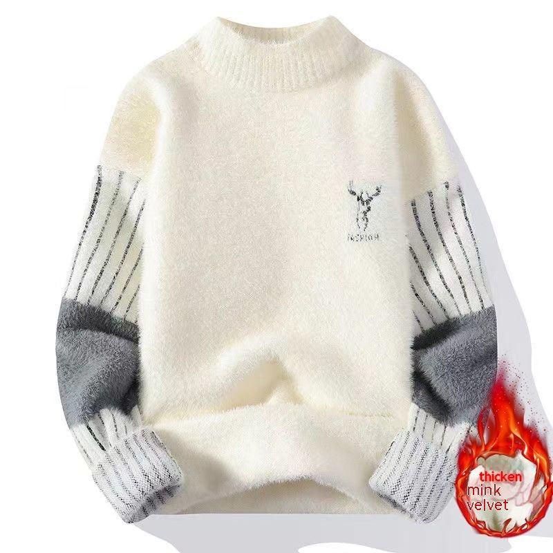 Mink Sweater Men's Warm Bottoming Shirt Trendy Sweater