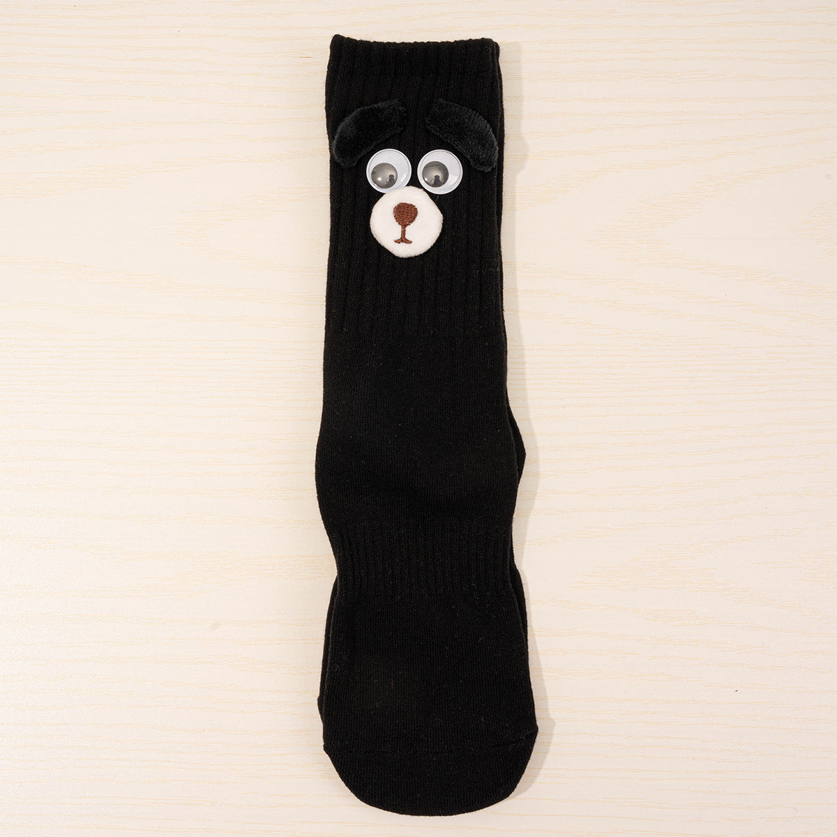 Women's Long Thin Cotton Funny Puppy Ears Tube Socks
