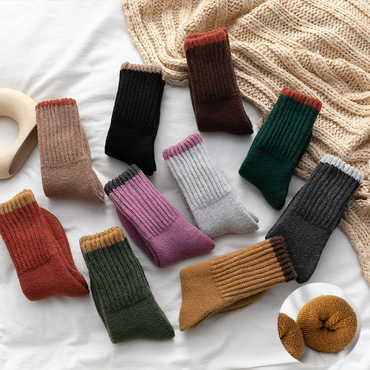 Winter New Thickened Women's Terry Tube Socks