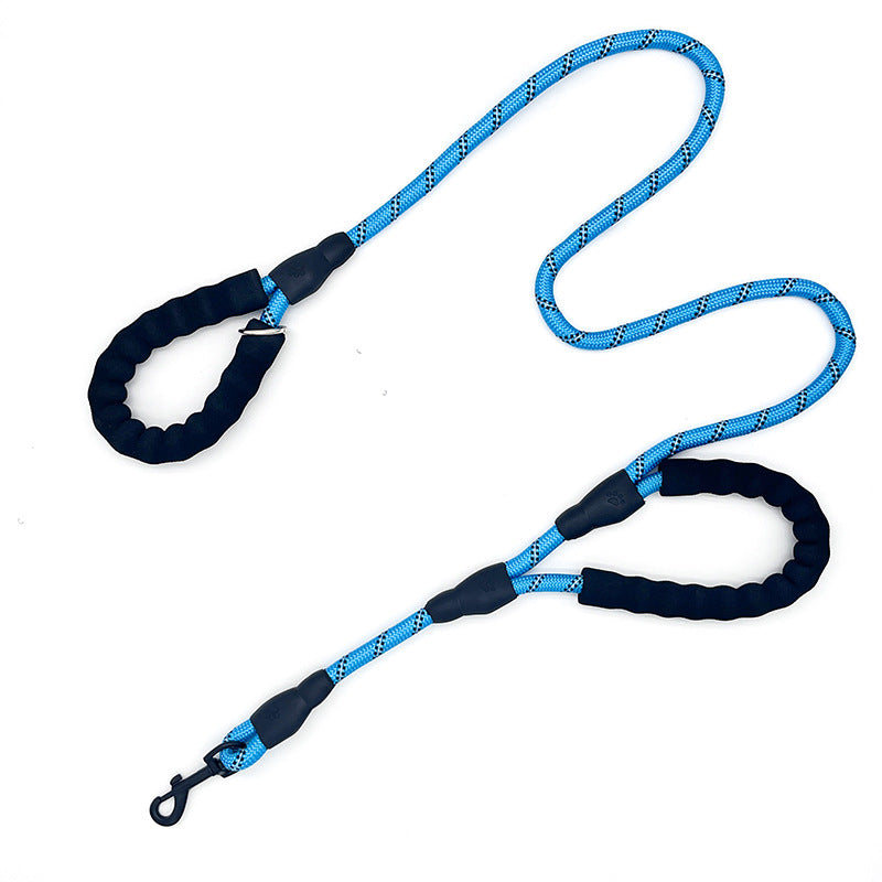 Pet Dog Double Handle Large Traction Reflective