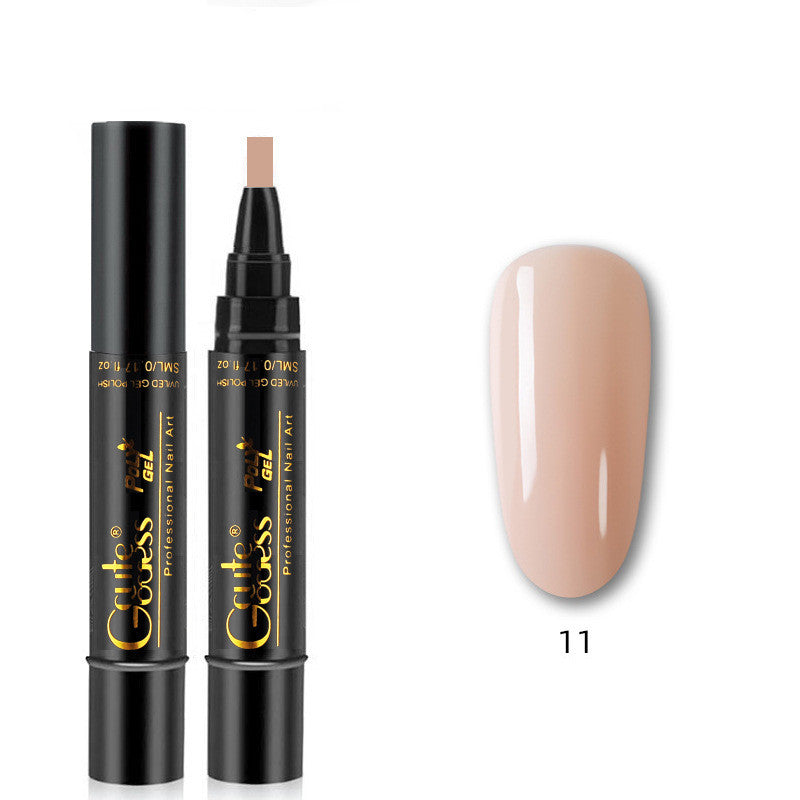 Nail Glue Pen 3 In 1   One-step Glue Phototherapy Plastic Nail Magnet Pen French Water Ripple Cat Eye Strong Magnet Pen DIY Manicure Tool Pen