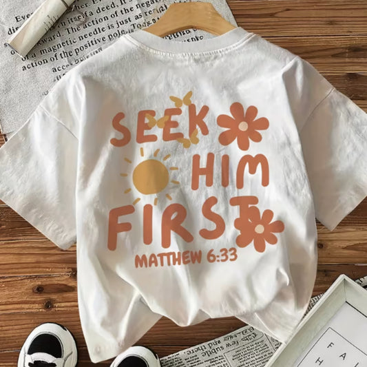 T-shirt med grafisk print