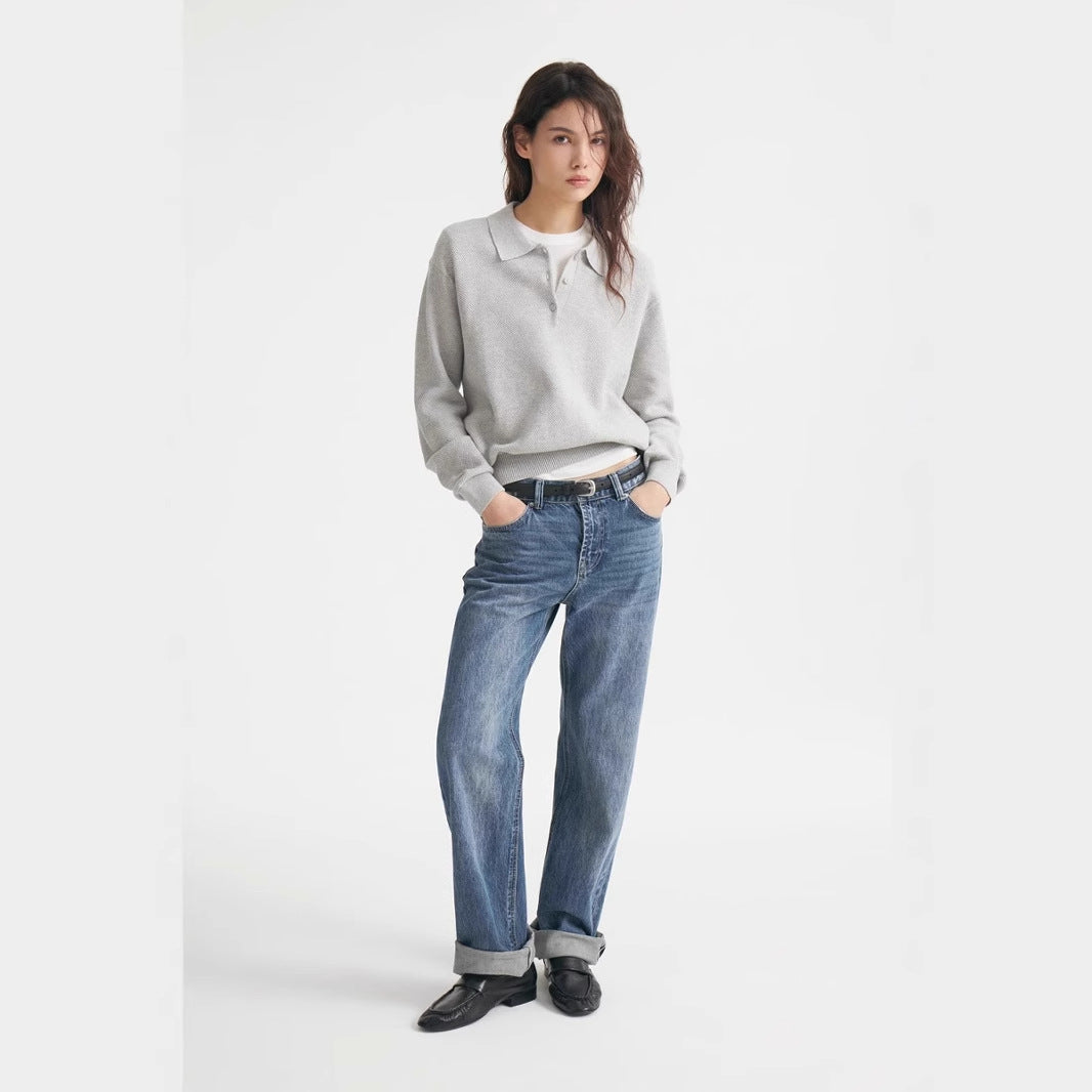Womens Solid Color Turtleneck Sweater Pullover Knit Top