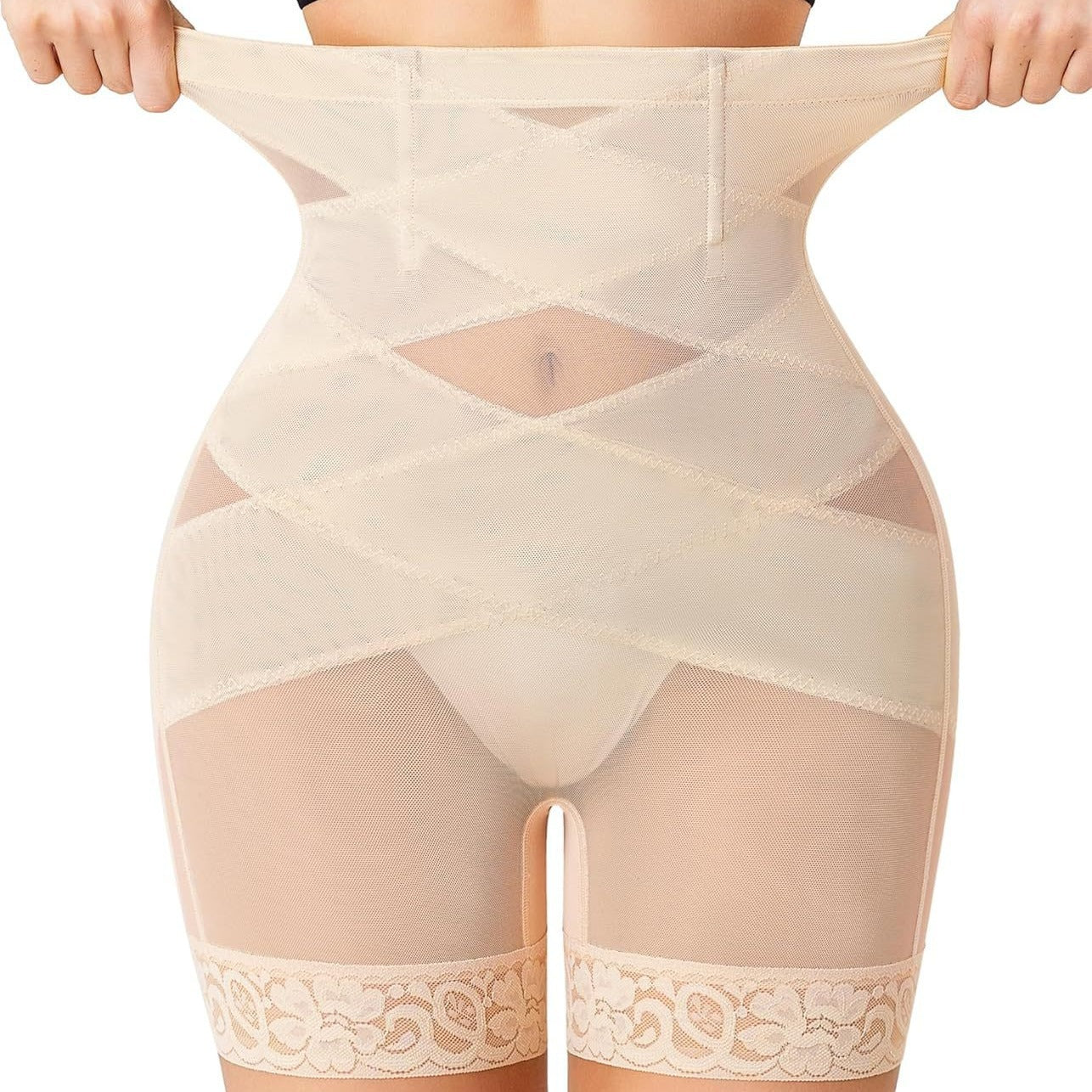 Mesh Lace Breathable Hip Lifting Body Shaping Pants