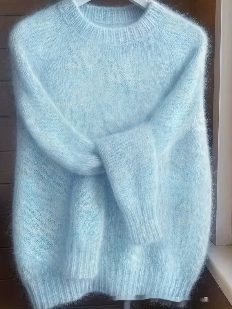 Soft Cozy Loose-fitting Casual Thin Knit Sweater