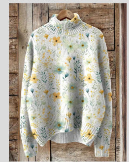 Winter New High Neck Casual Top