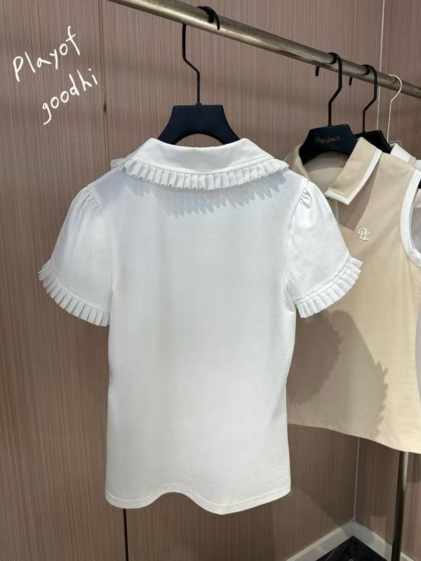 Women's Fashion Casual Slim-fit Short-sleeve Top
