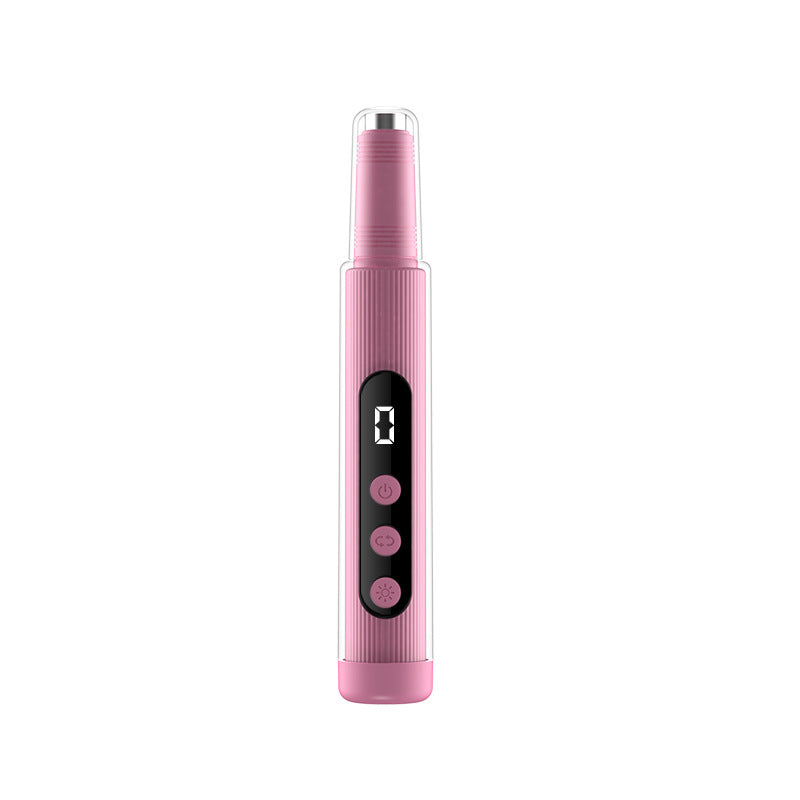 Electric Nail Grinder With LED Light Handheld Rechargeable Manicure Polishing Machine 2-in-1