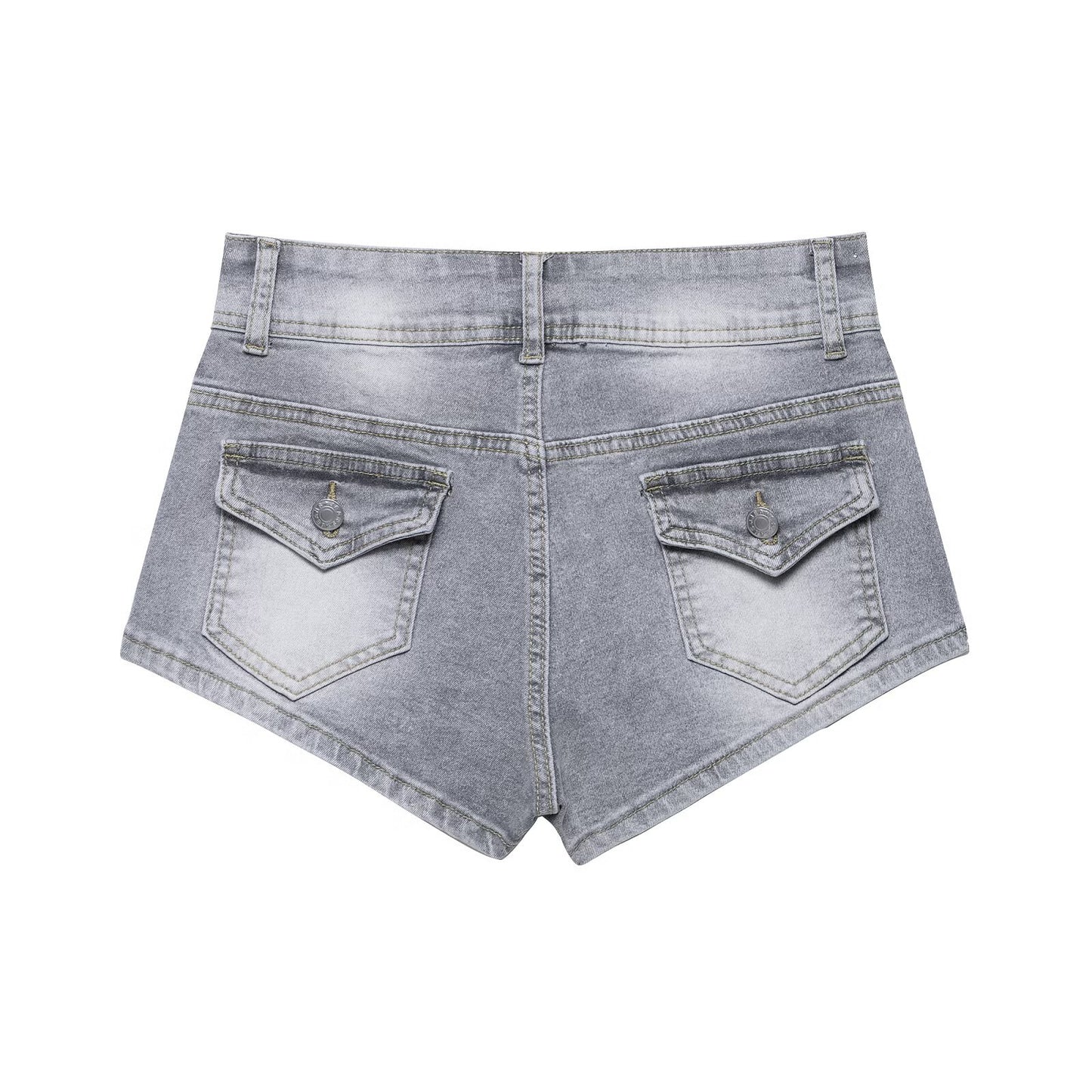 European And American Low Waist Navel Sexy Sweet And Spicy Shorts Slim Jeans For Women