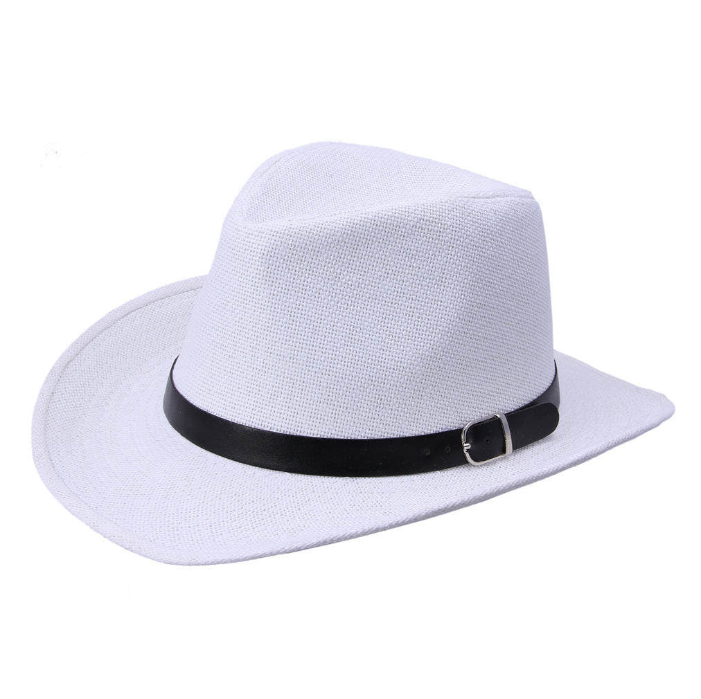 European And American Jazz Outdoor Shade Foldable Straw Hat