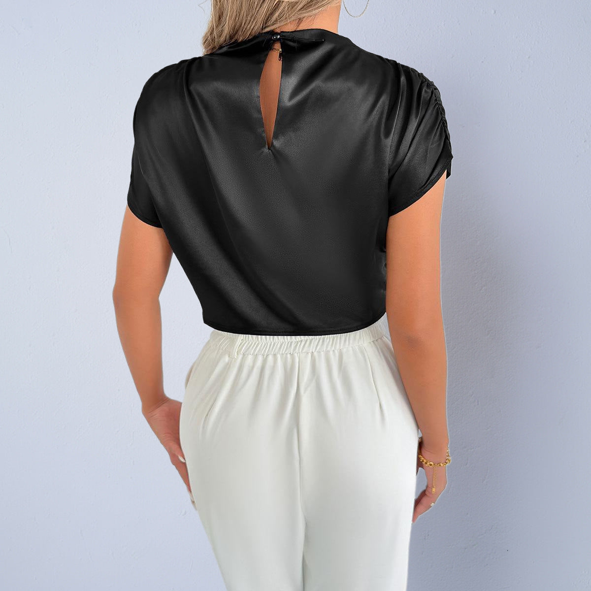 European And American Women's Silk Shirts