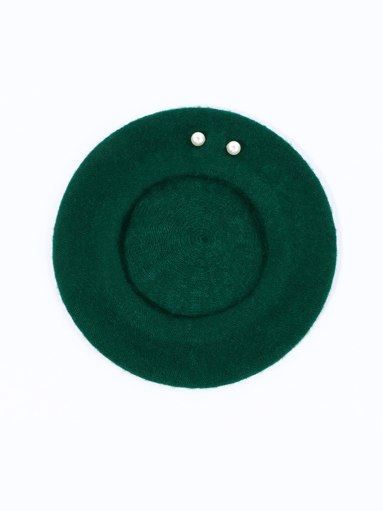 Ulden Baret Med Store Perler, Til Kvinder, Efterår/Vintermode