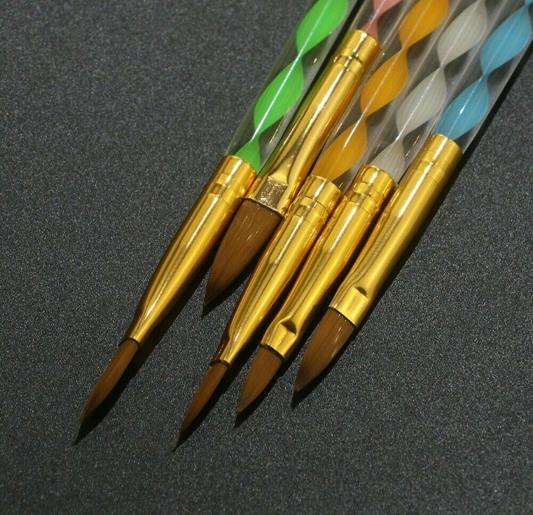 Carved And Painted Pen Spiral Set