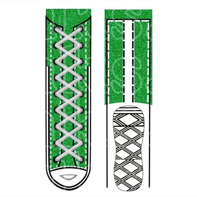 Fashion Canvas Shoes Graphic Print Socks
