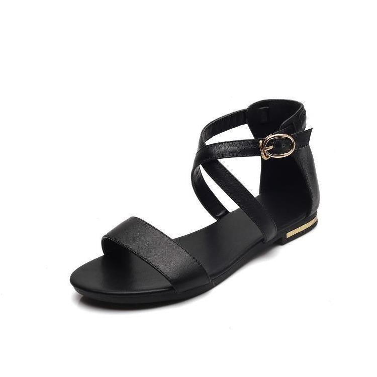 Fashion Personality Leather Lady Sandals Large Size