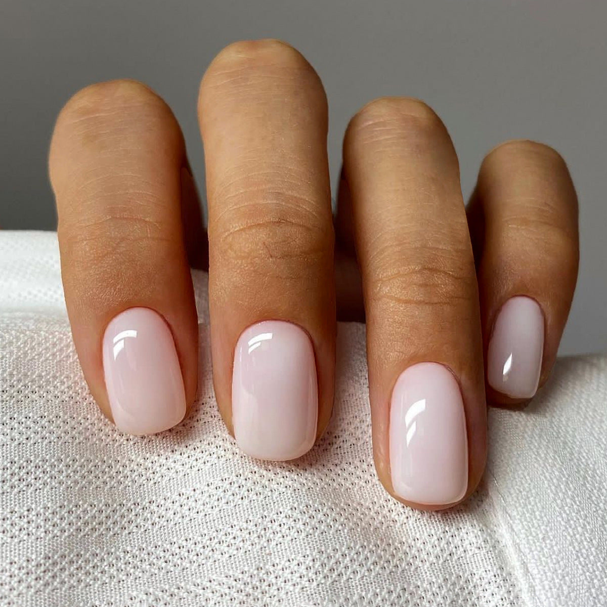 Short Square Solid Color Nail Shaped Piece Wear Armor