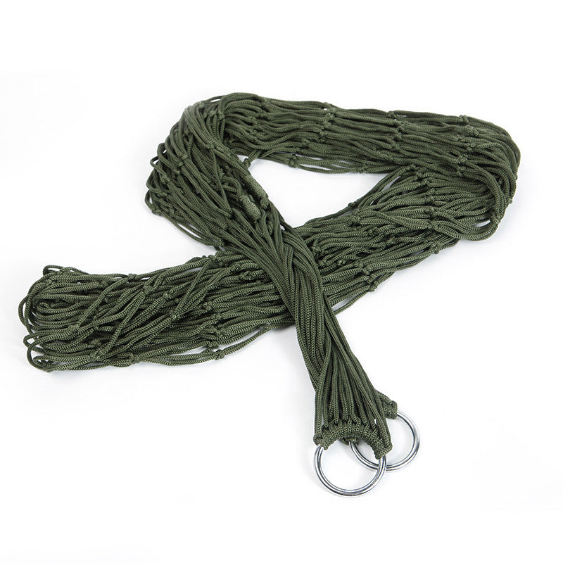 Outdoor Supplies 9-strand Nylon Rope Hammock Portable
