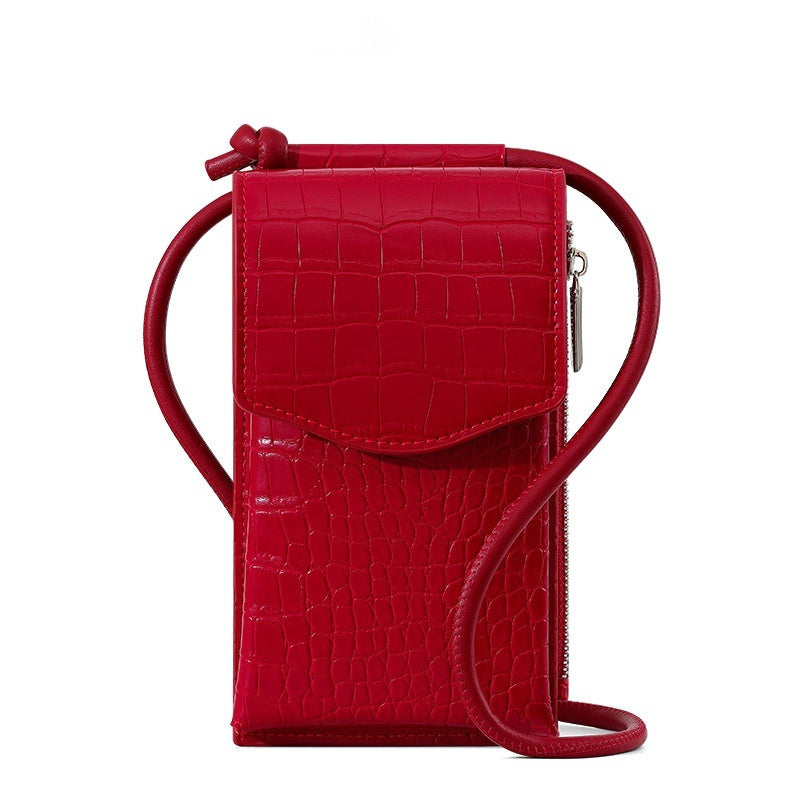 Simple Large Capacity Stone Pattern Mobile Phone Bag