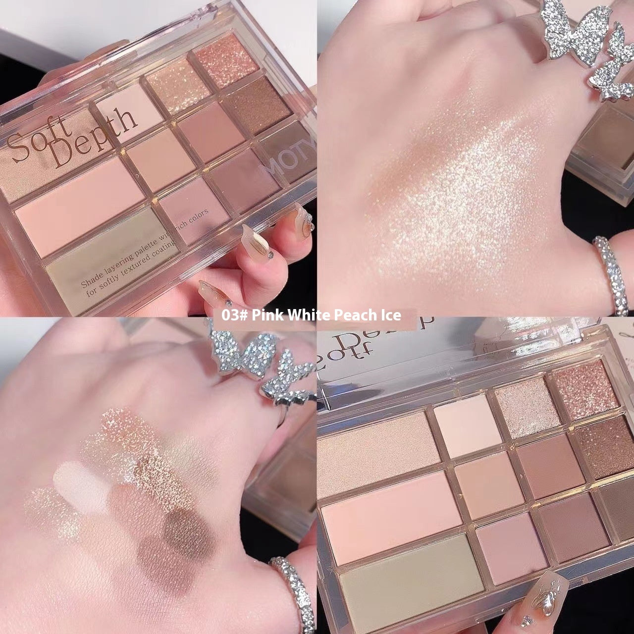 Earth Color Shimmer Matte Eye Shadow Plate