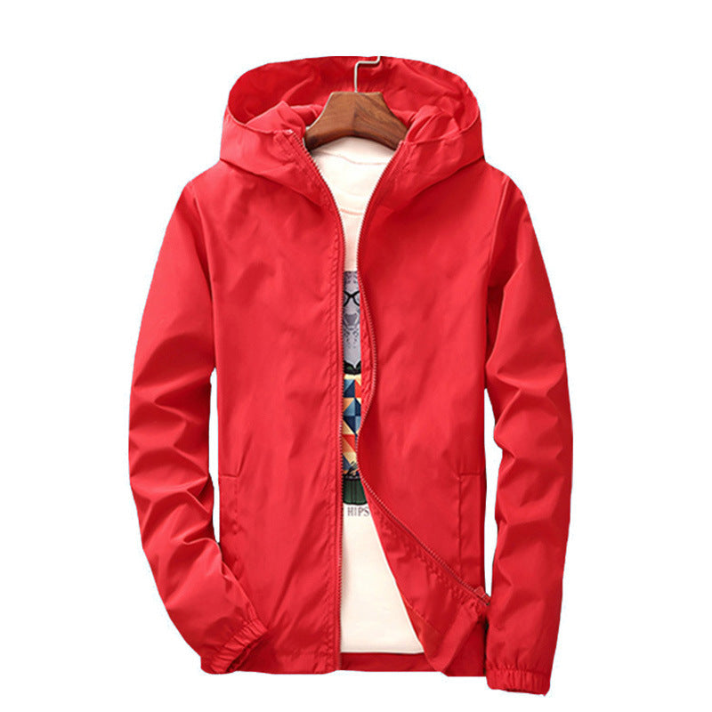 Hooded Regular Men's And Women's Zipper And Pocket Casual Jacket