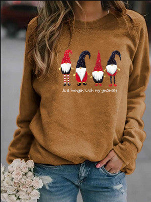 Letter Printed Crew Neck Sweatshirt