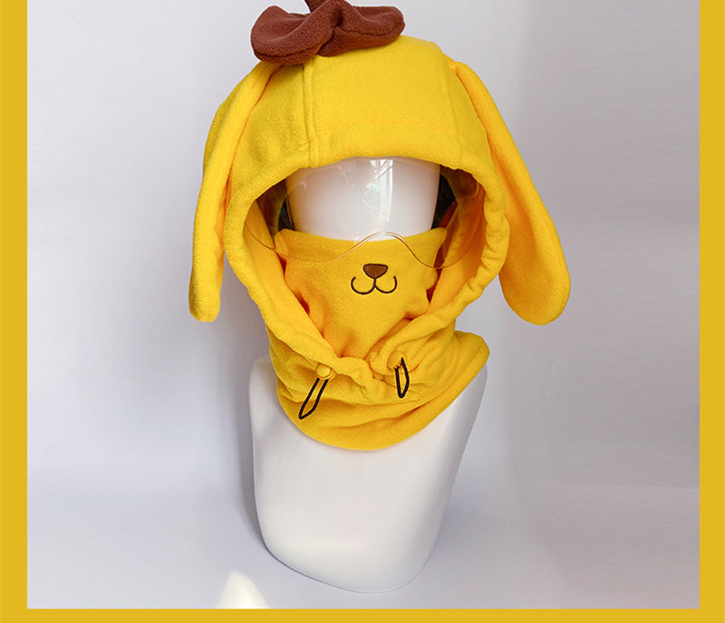 Cartoon Cute Ski Helmet Hat Windproof And Warm
