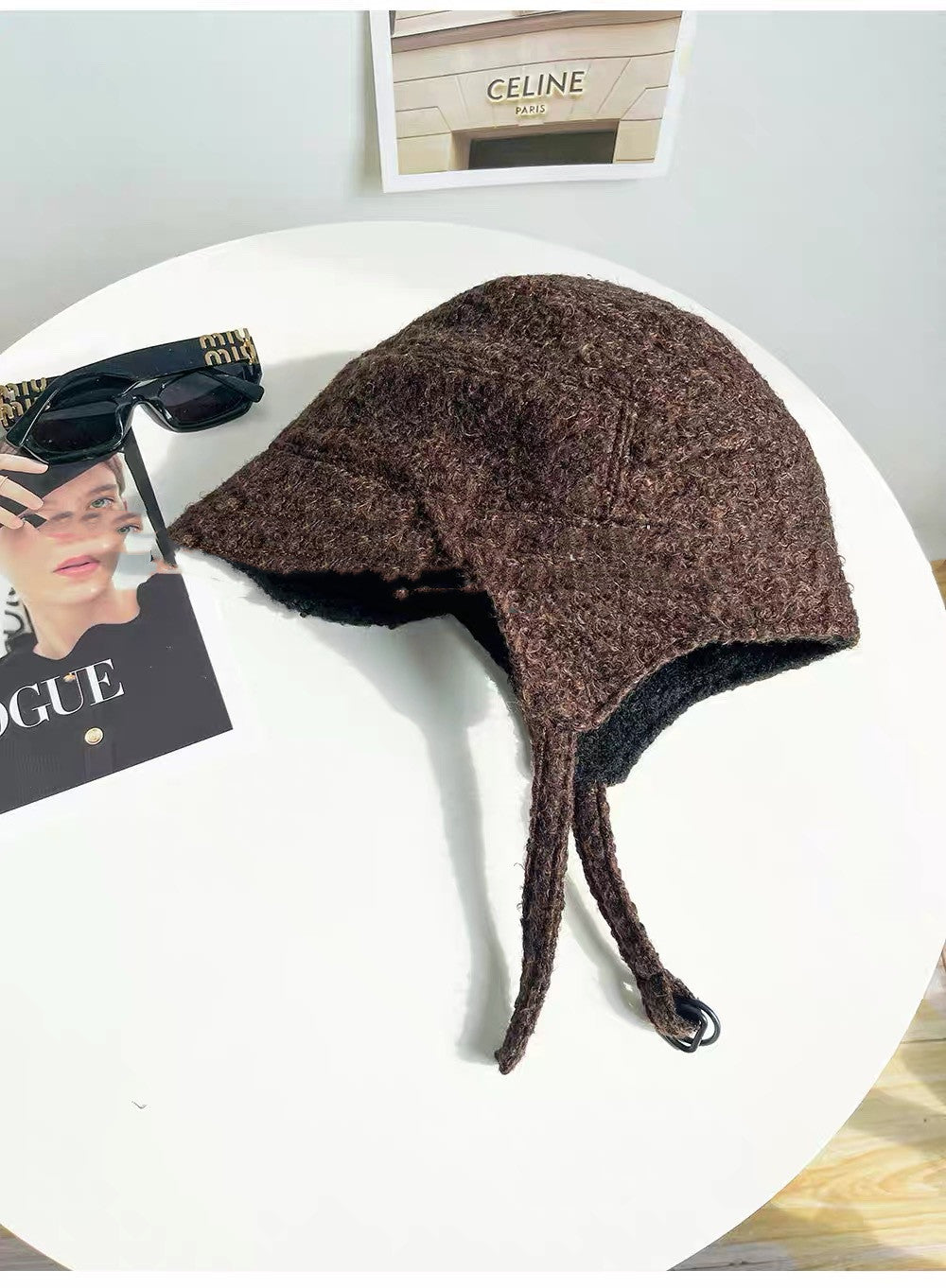 Unisex Versatile Wool Outdoor Flying Cap