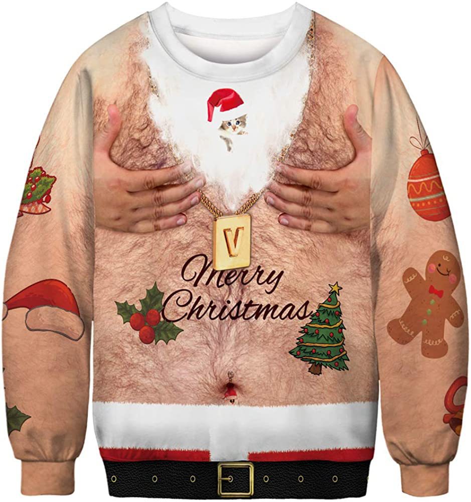 Halloween Digitalprintet Rundhalset Sweater Til Mænd Og Kvinder