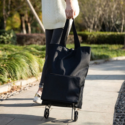 Hand-pulled Shopping Cart Folding Tugboat Bag Handbag