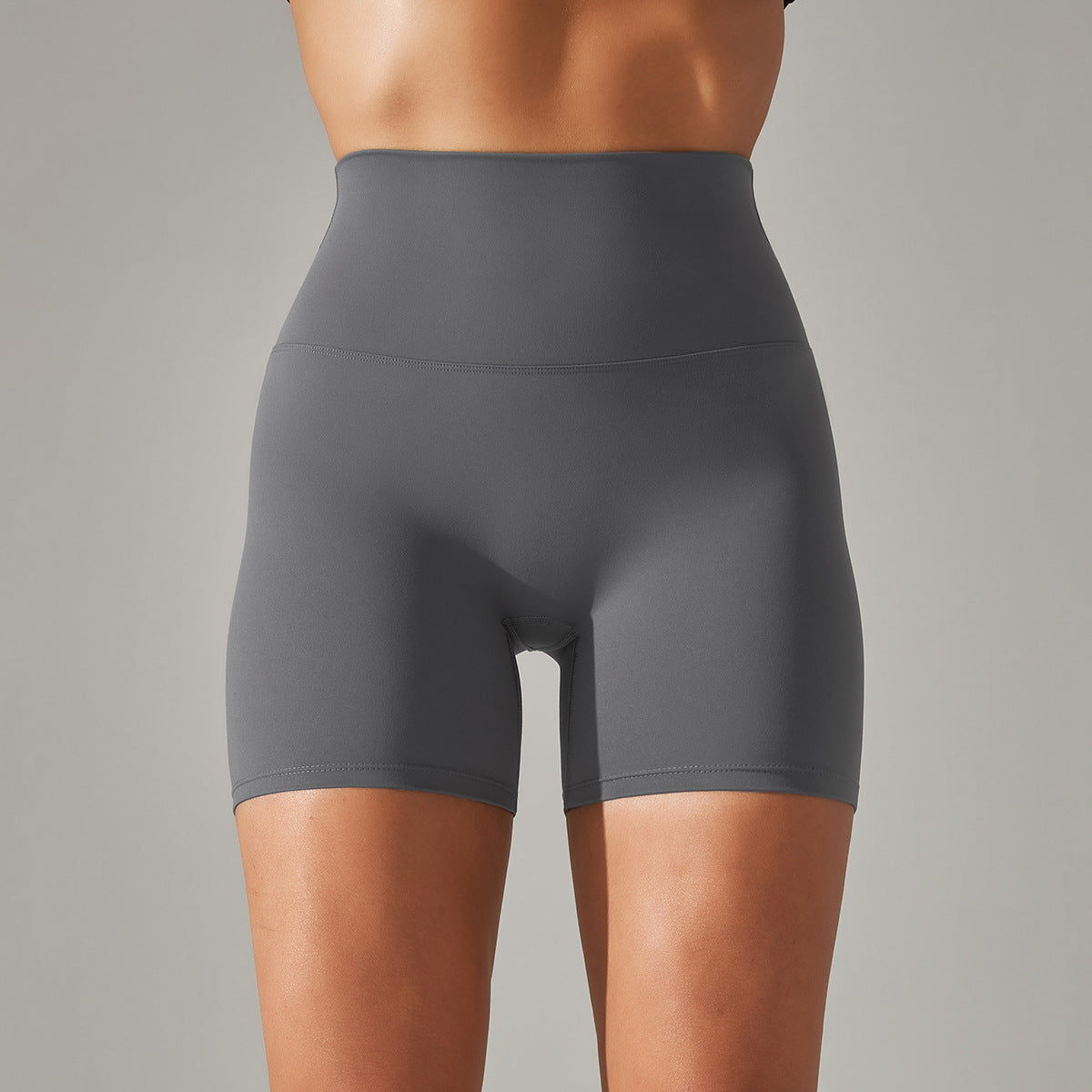 High Waist Peach Hip Tight Belly Trimming Sports Short Shorts