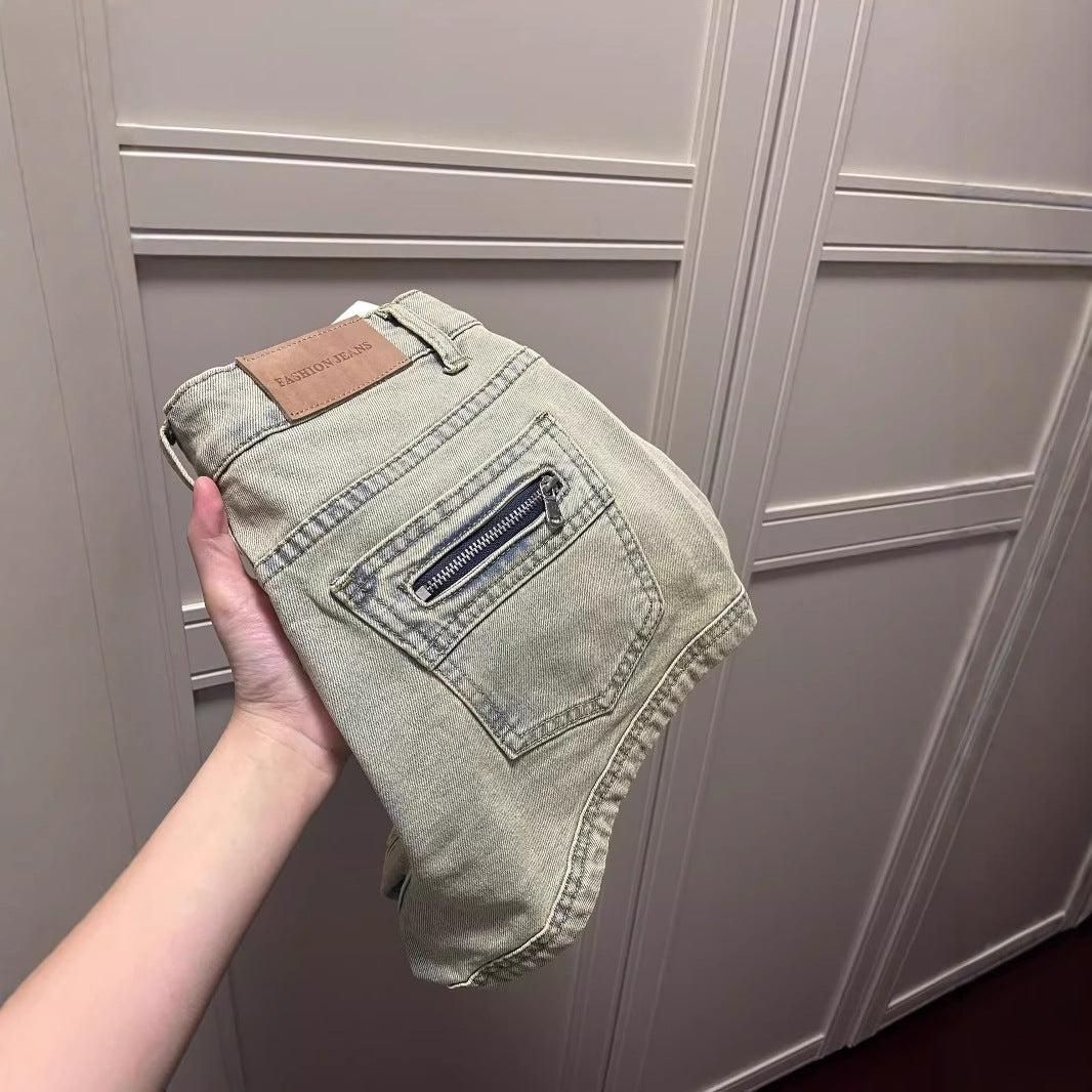 Stylish Minimalist Design Womens Cropped Jeans