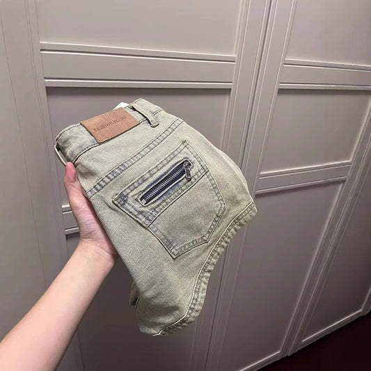 Stylish Minimalist Design Womens Cropped Jeans