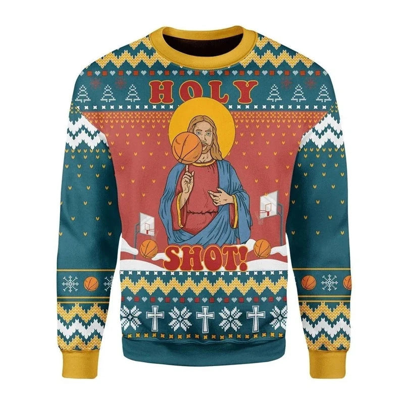 Men's Casual Long-sleeve Christmas Chunky Knit Sweater