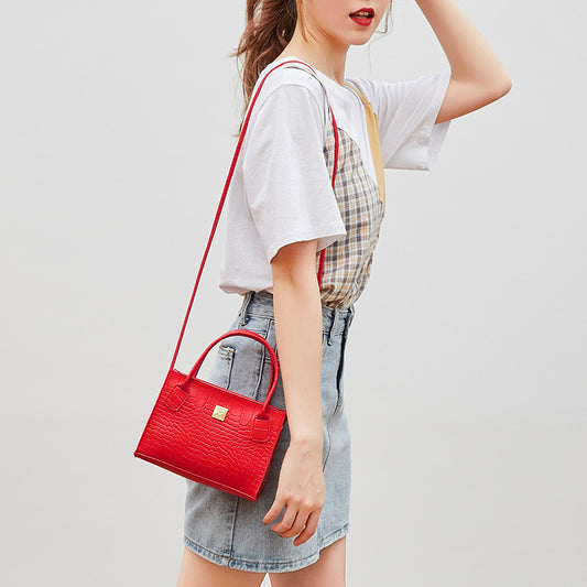 Fashion Small Square Bag Single Shoulder Diagonal Portable Lady Bag