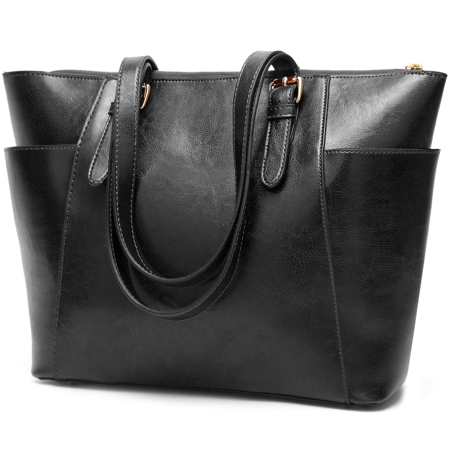 Oil Wax Leather Women Handbag Large Capacity Tote Bag