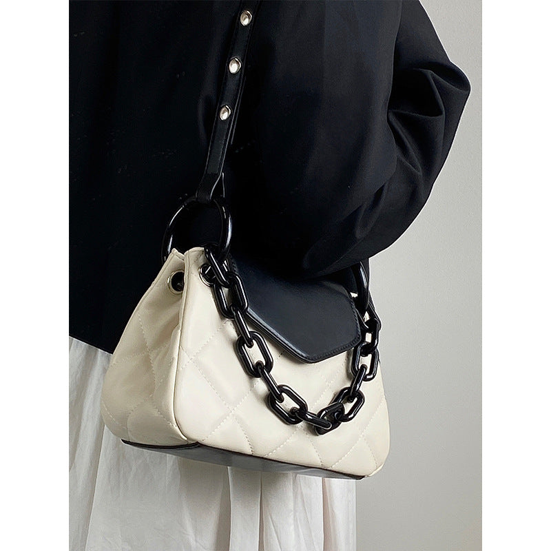 Women's One Shoulder Chain Small Square Bag