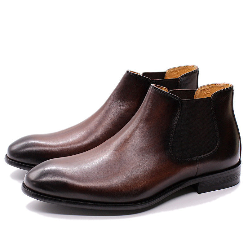 Genuine Leather One Stirrup Casual Cowhide Men's Shoes