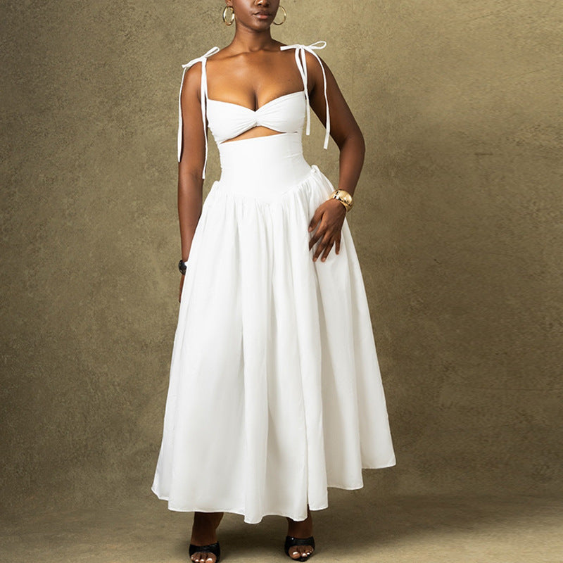 Strapless Off The Shoulder Sleeveless Maxi Dress