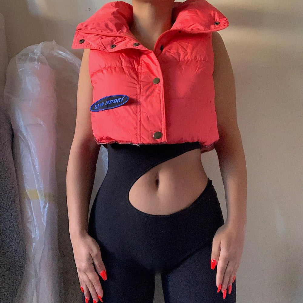 Sexy Navel Cutout Slanted Shoulder Jumpsuit