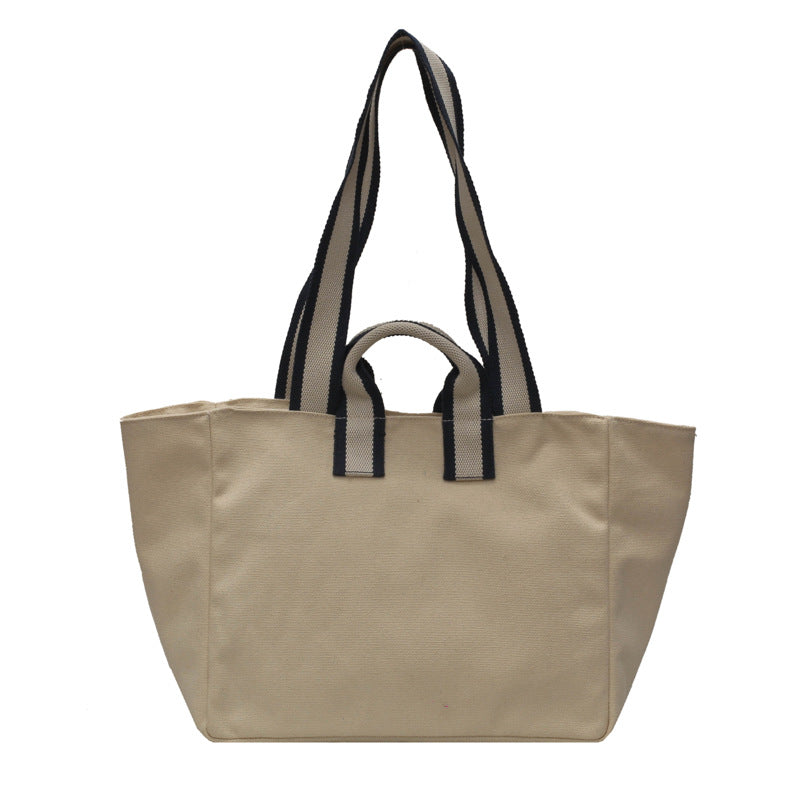 Waterproof Trendy Simple Fashion Large Capacity Portable Canvas Bag