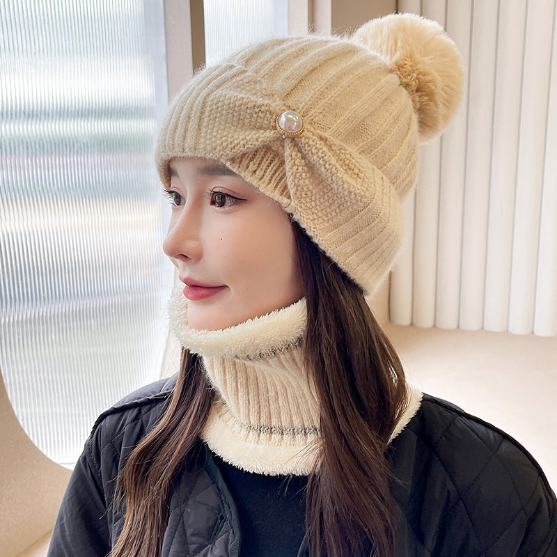 Women's Thick Warm Fleece Versatile Wool Hat