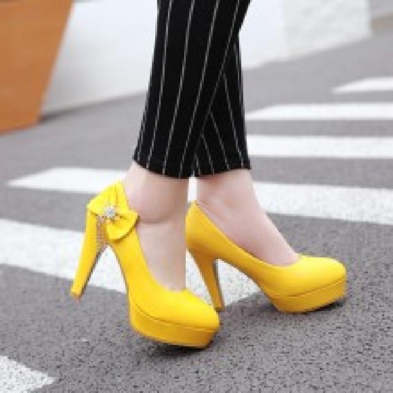 High-heeled Small Size Waterproof Platform Lazy Shoes