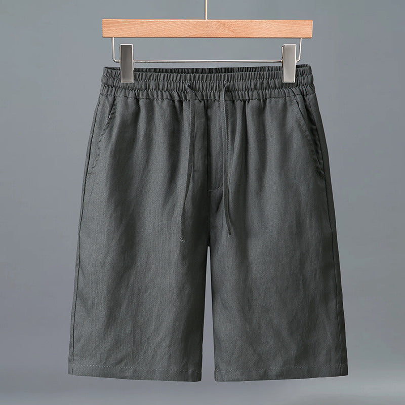 Men's Summer Loose Casual Pure Linen Shorts