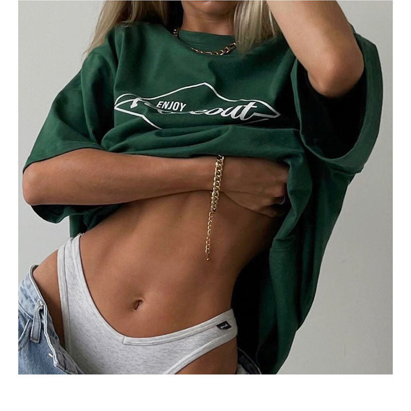 Women's Pure Cotton Dark Green White