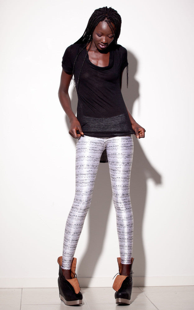 Blue Sky White Clouds And Sea Digital Printing Leggings